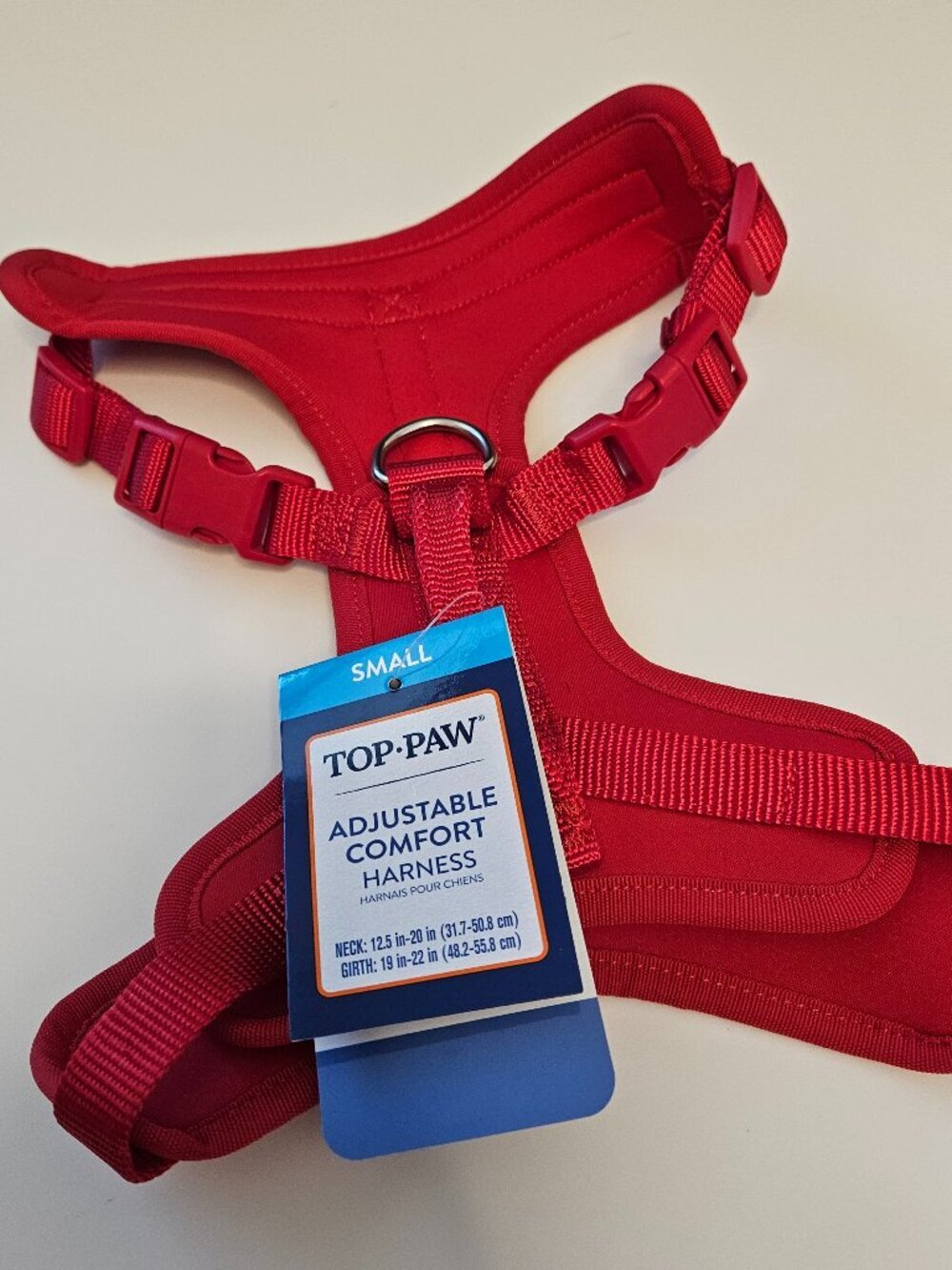 Top Paw Instant Comfort adjustable harness Nylon/mesh Red size S - Picture 11 of 12